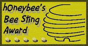 HoneyBee's Bee Sting Award